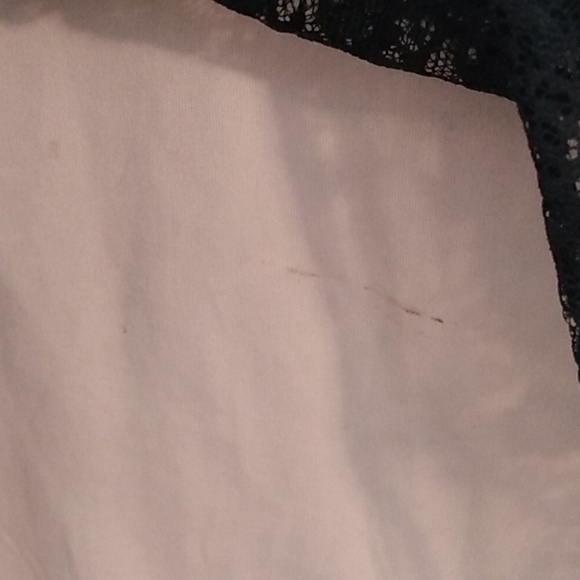 Twentyone Size Medium Women's Lacey Black And Tan Short Sleeve Shirt - Picture 9 of 9